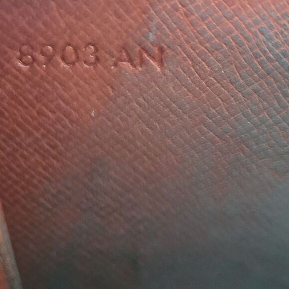 LOUIS VUITTON Vintage 80s Monogram Leather Wallet Brown Medium Trifold Elise - Picture 13 of 13